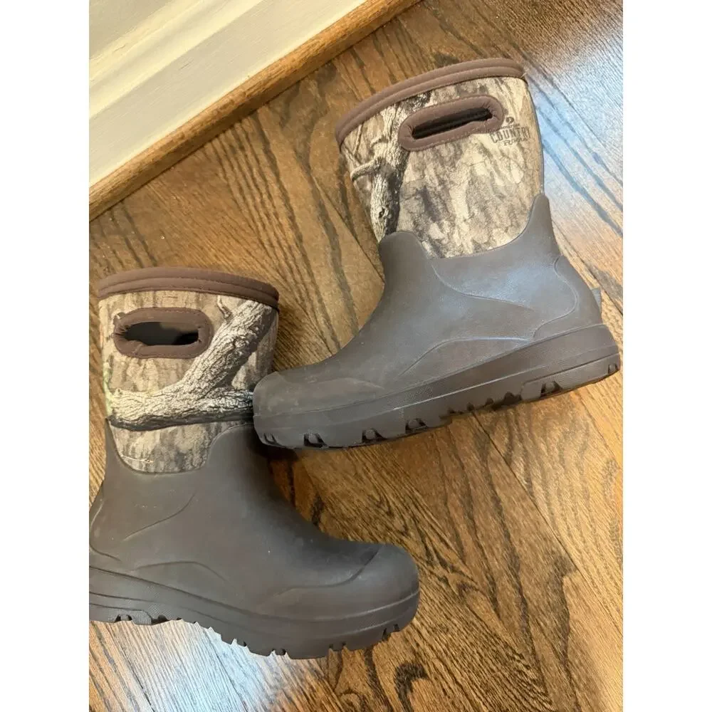 BOG Kids YORK SEAMLESS MOSSY OAK - COUNTRY ROOTS All Weather Boots Sz 12 $85
